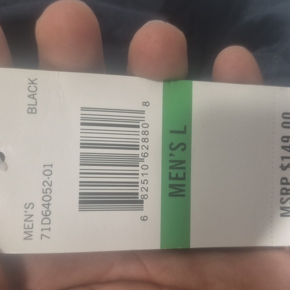 Spyder Men's Quilted Black Sweater with Red Accents - Picture 6 of 10